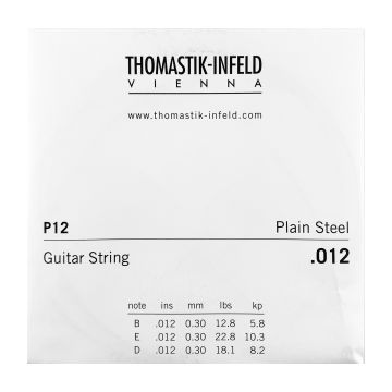 Preview van Thomastik P12 Single .012 Plain Steel
