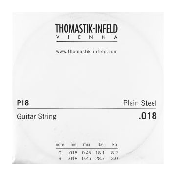 Preview van Thomastik P18 Single .018 Plain Steel