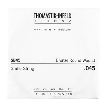 Preview van Thomastik SB45 Single .045 Bronze Round Wound