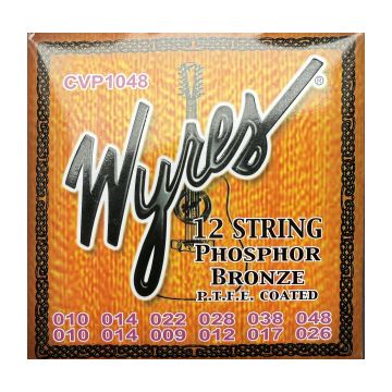 Preview van Wyres CVP1048 Coated Phosphor bronze  12 string ultra light acoustic